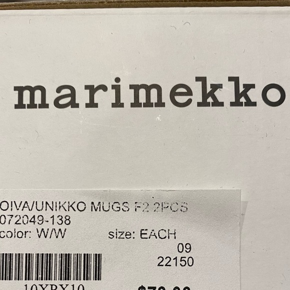 Marimekko Mugs -BRAND NEW - Picture 3 of 7